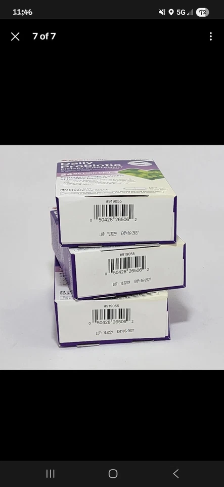 3 X Probióticos Probióticos Diarios 24 Mil millones de UFC 4 Cepas 30 Cápsulas - 06.2027  Foto 2 de 3