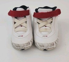 Jordan 5 Retro Baby Toddler Sneakers White Blue Yellow Size 2C Hook  Loop