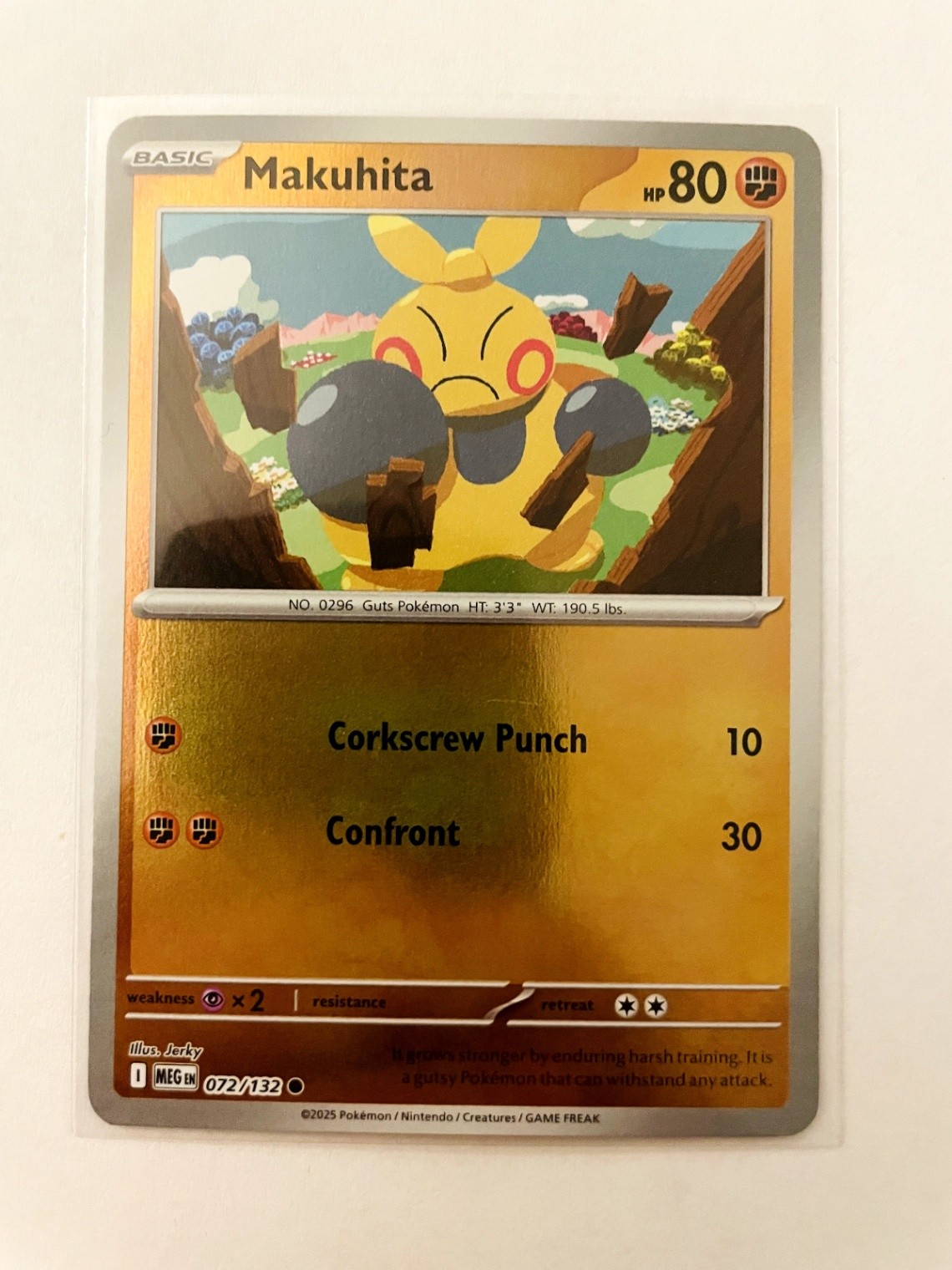 Makuhita Common ME01: Mega Evolution 072/132 Reverse Holo NM