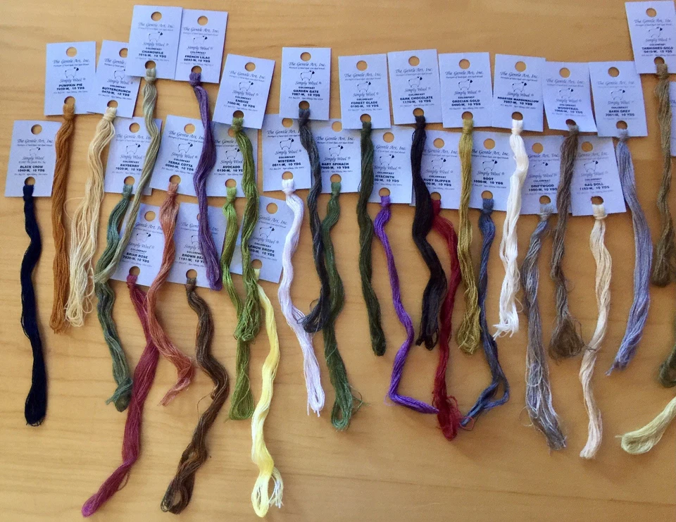 The Gentle Art Simply Wool Overdyed Embroidery Thread 29 Cards Variety of Colors - Image 2 of 4