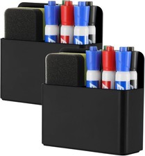 2Pcs Magnetic Dry Erase Marker Holder For Whiteboard Fridge