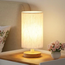 Small Table Lamp for Bedroom - Bedside Lamps for Nightstand, Minimalist Night St