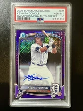 2025 BWM PROS MEGA AUTO-PRP REF /199 KEVIN McGONIGLE PSA 10!!