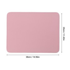 Pink Nail Art Table Mat PU Leather Litchi Pattern Nail Pad Manicure Nail Tabl