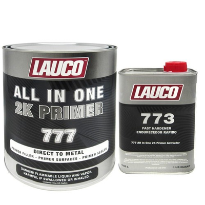 #ad #ad LAUCO All In One 2K Urethane DTM Primer Surfacer Kit 1 Gallon Gray High Build $136.99