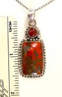 Vintage Moroccan Sterling Silver 925 Pendant Seam Agate (no chain included) — photo 2