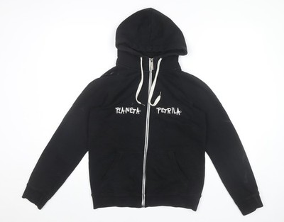 Malfini Herren Hoodie schwarz Full Zip M Grafik Baumwolle Sweatshirt