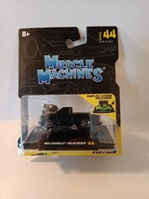 Muscle Machines 1993 Chevrolet 454 SS Pickup Truck Red 1/64 Blackout Edition