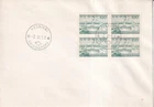 Finland 1958 Helsinki harbour Block of 4 FDC