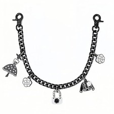 LARENNT Fashion Bag Chain Charm Purse Chain for Handbag - Decorative Black