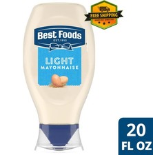 Best Foods Light Mayonnaise Made with Cage-Free Eggs, 20 fl oz Bottle