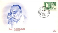 Belgium FDC 1963 Henry Vandelvelde - Brussels - J26283