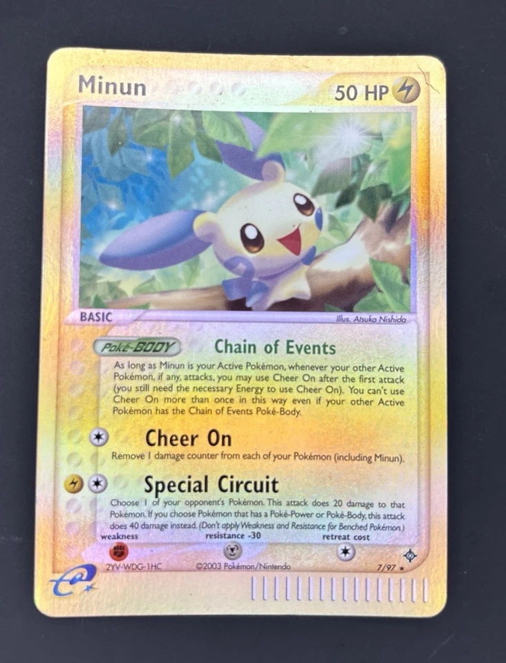 Pokemon TCG - Minun 7/97 - EX Dragon - Holo  NM - Image 3 of 4