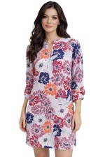 ANN TAYLOR PINK FLORAL RUFFLE SLEEVES CAREER CASUAL DRESS SIZE: LP NWT $120.