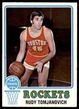 1973-74 Topps RUDY TOMJANOVICH HOUSTON ROCKETS #145 EX-EXMT