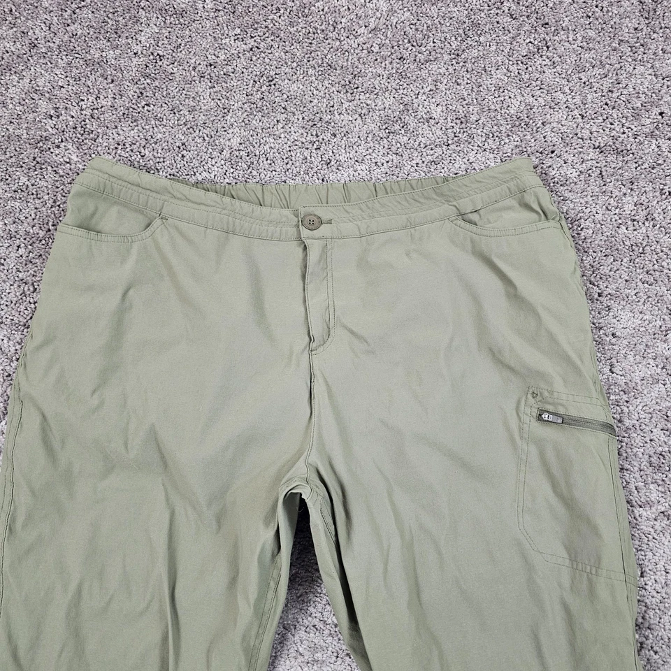 Pantalones Eddie Bauer Mujer XXL Verde Forrados de Vellón Exterior Senderismo Elastizados 39x30 Foto 2 de 4