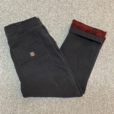 Coleman Men's Fleece Lined Bonded Utility Pants - 32 X 30 Faded Black