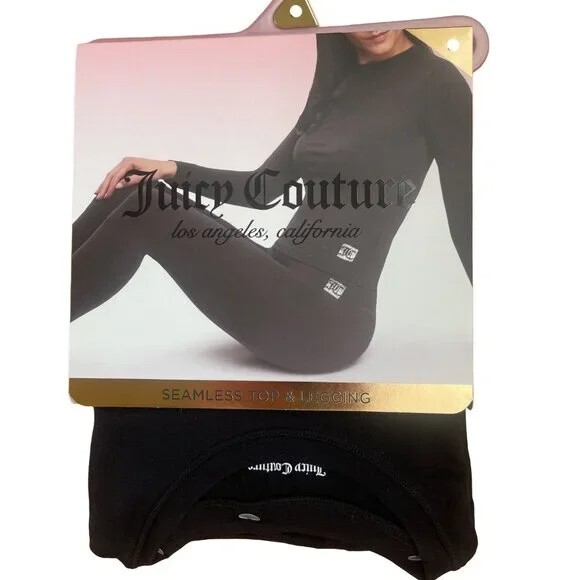 Juicy Couture 2 Piece Seamless Top & Legging Set Size L | eBay