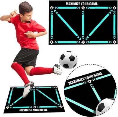 Rutschfeste Kinder Erwachsene Dribble Training Teppich Fußball Matte 60 * 90cm