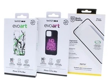Tech21 Evo Art Cases for iPhone 12 Pro Max SET OF 2X and FREE Screen Protector