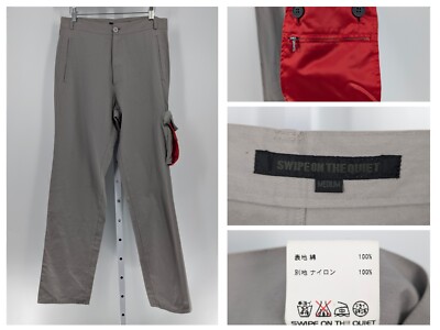 Vtg 90s Y2K Japan Tech Cargo Twill Chino Rave Dance Parachute 