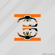 CRG 2014 STYLE IAME X30 HEAD STICKER KIT - KARTING - JakeDesigns