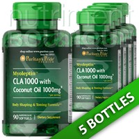 Myoleptin Cla 1000 With Coconut Oil 5x90 Softgels By Puritan's Pride Myoleptin Cla 1000 With Coconut Oil 5x90 Softgels By Puritan's Pride