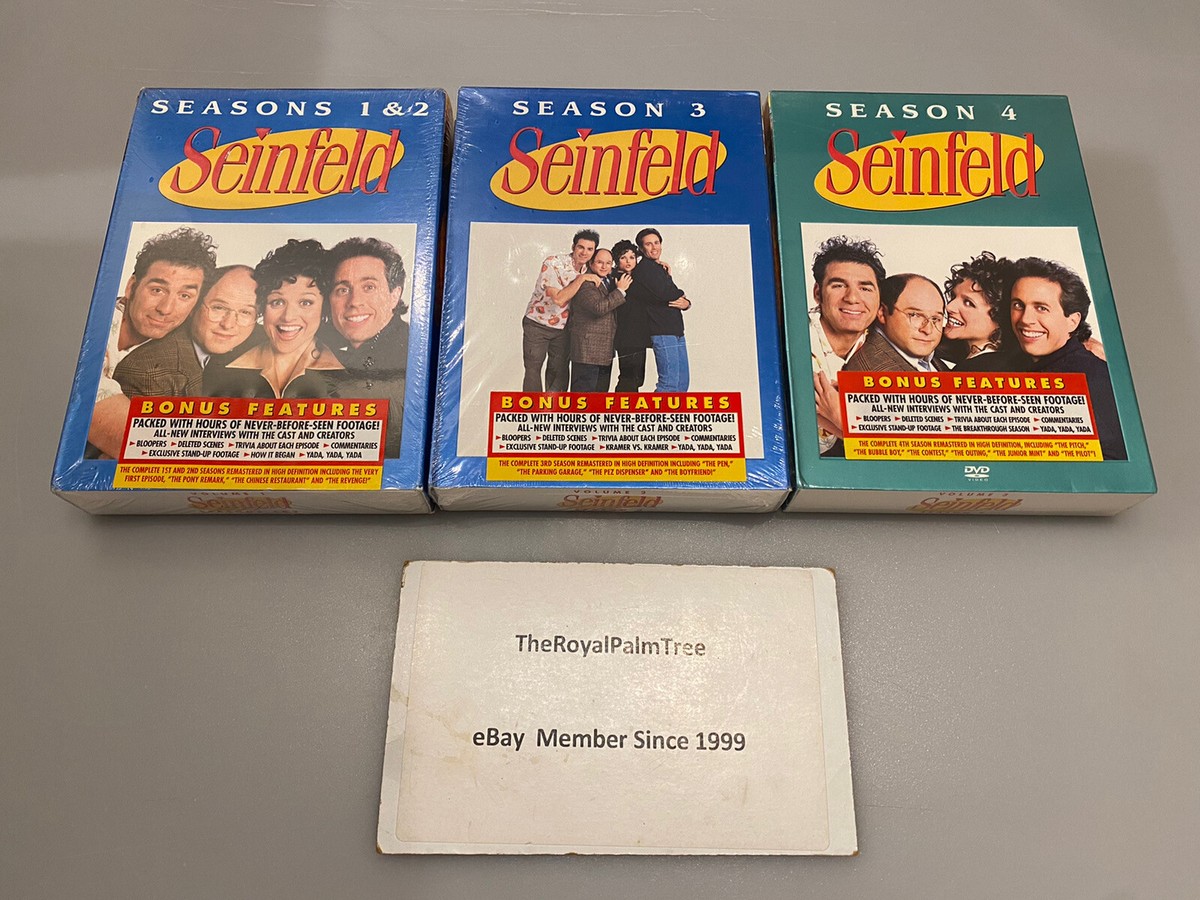 Seinfeld: the Complete Season 1 &2 , 3 , 4 (DVD Box Sets ) BRAND