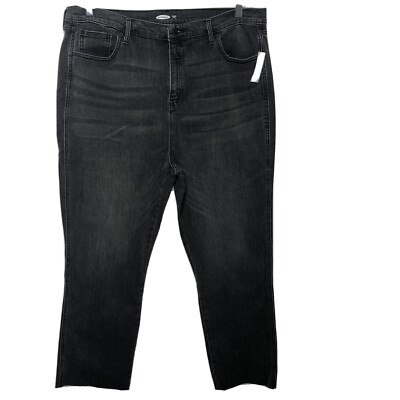 Old Navy Flare Ankle Jeans Women's Size 18 Tall Black High Rise