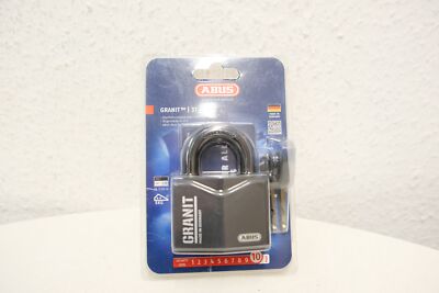 Abus Vorhangschloss GRANIT 37/55 inkl. 2 Schlüssel Neu Rechnung MwSt 
