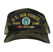 US Air Force Desert Storm Ribbon Camo Mesh Cap