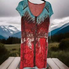 Black Fri Luisa Cerano  Scales Print Silk Lined Dress  - 12