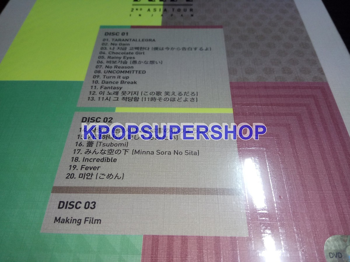 Kim Jun Su Xia 2nd Asia Tour Concert Incredible in Japan 3 DVD