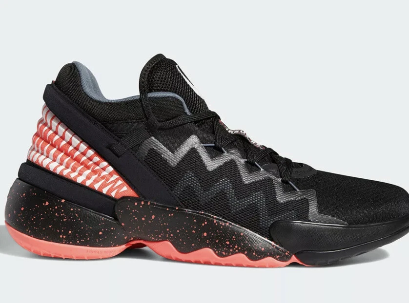 New Adidas D.O.N Issue 2 Marvel Venom Basketball Shoes Men\'s 8.5 Adidas D.O.N. Issue 2 x Marvel Venom Black Red FW9038 Men  main image 3