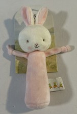 Bunnies By The Bay Friendly Chime Rattle Pink 7.5 Baby Toy