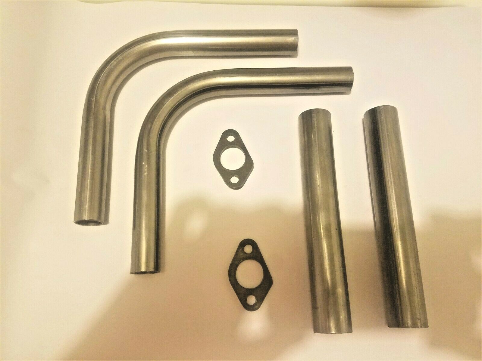 SET OF TWO (2) Mini bike Go Kart exhaust, header pipe kit for 212cc