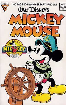 ミッキーマウス WALT DISNEY MICKEY MOUSE NUMBER 244 JAN 1989 100 PAGE 60TH