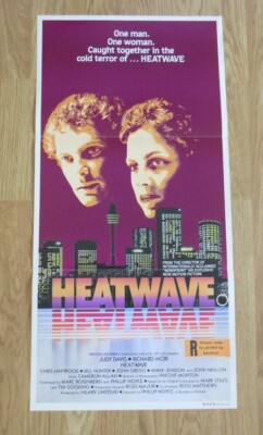 HEATWAVE ORIGINAL 1982 CINEMA DAYBILL FILMPLAKAT Judy Davis Richard Moir