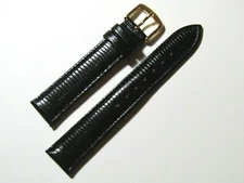 Hadley Roma MS716 20mm Dark Brown Calfskin Lizard Grain Men's Watch Strap