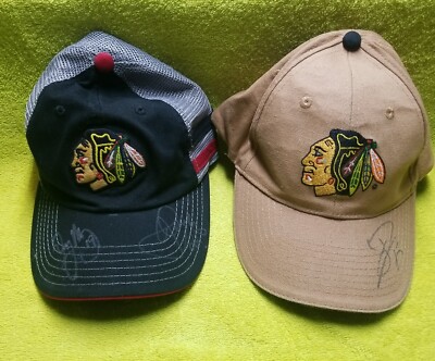  Chicago Blackhawks Vintage Hats Signed Autographed Cap Dubinsky Murray Kick 10