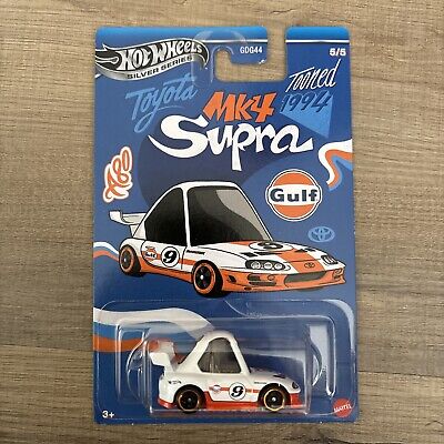 kartoon Hot Wheels Silver Series Tooned '94 Toyota Supra MK4 Gulf | eBay