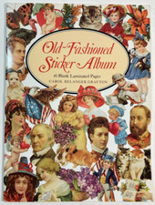 Old-Fashioned Sticker Album: 16 Blank Laminated Pages 1992