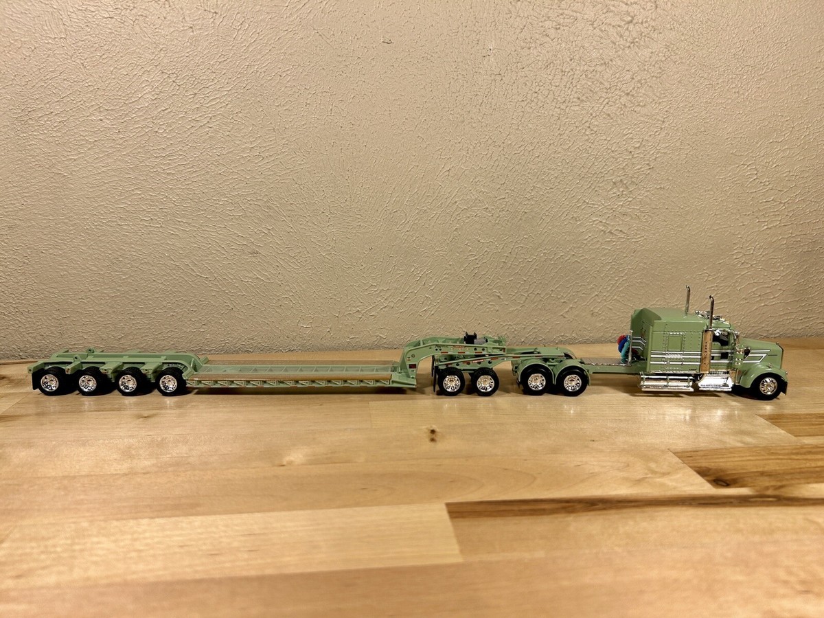 DCP 1/64 Kenworth W900 Magnitude Lowboy Jeep And Flip Axle Semi