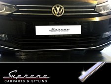 VW Touran 5T - ab 2015 Chrom Zierleisten für Kühlergrill unten Bogen 3M Tuning
