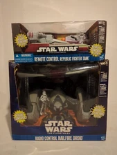 Star Wars The Clone Wars RC HailFire Droid & Republic Fighter Tank Both Sealed!