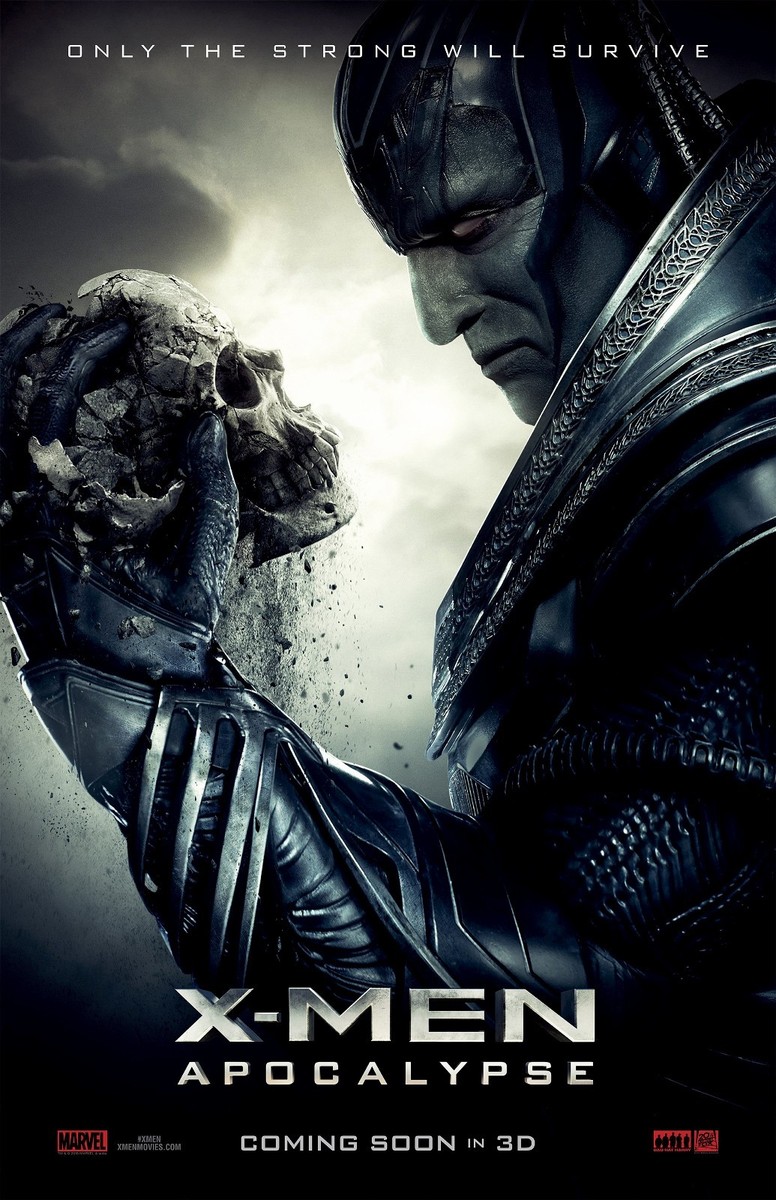 X-Men Apocalypse movie poster (b) James McAvoy, Michael Fassbender