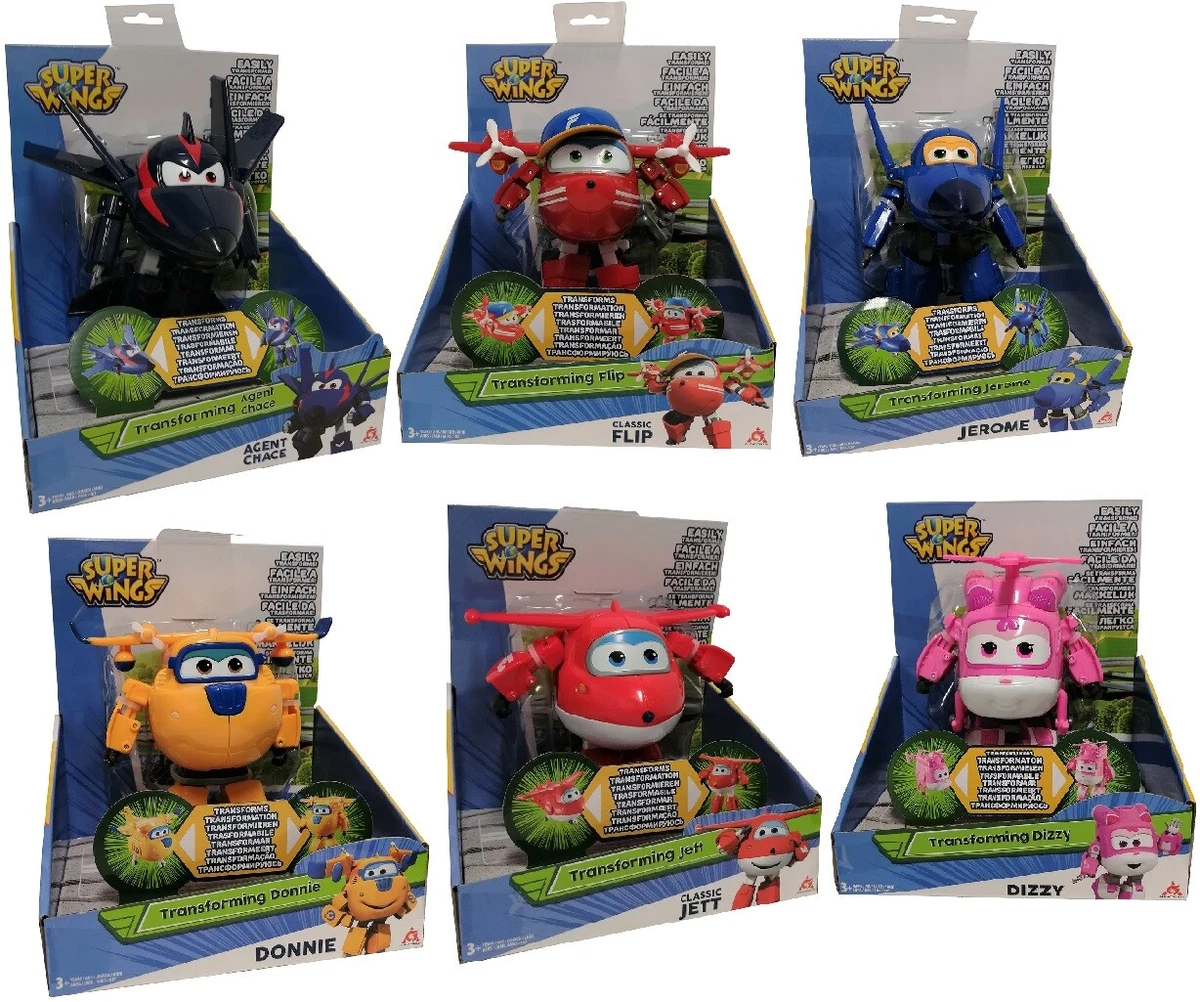 Super Wings Transformer Airplanes Jett Chase Donnie Jerome Dizzy Flip Selection