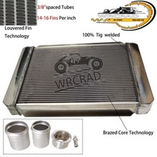 2-Row Universal Custom Aluminum Racing Radiator Kit - 24" x 16" Overall 209663B
