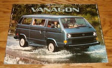 Original 1984 Volkswagen Vw Vanagon Sales Brochure 84 Gl Camper