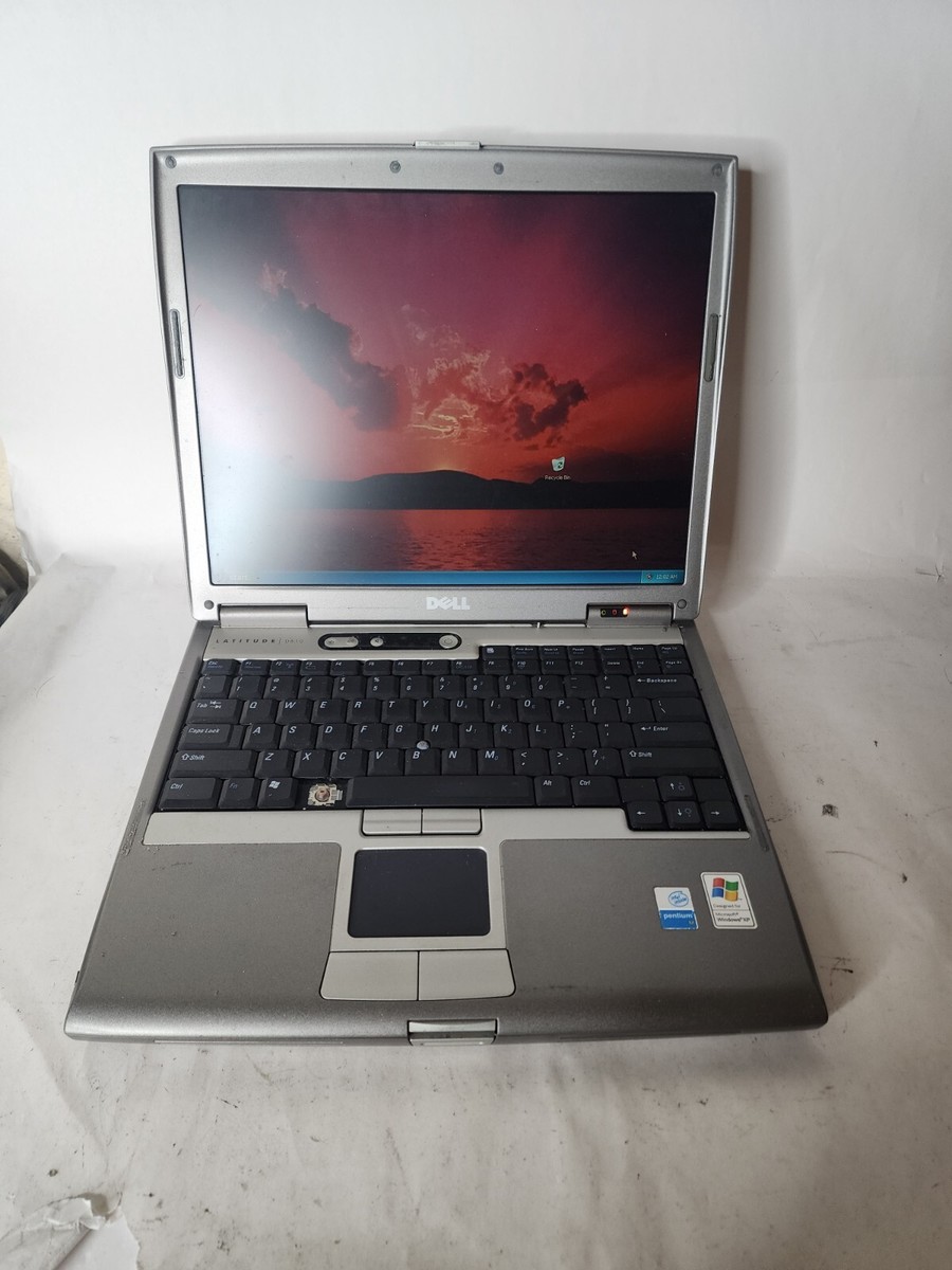 Dell Laptop Latitude D610 Model PP11L 80GB HDD Pentium M Tested